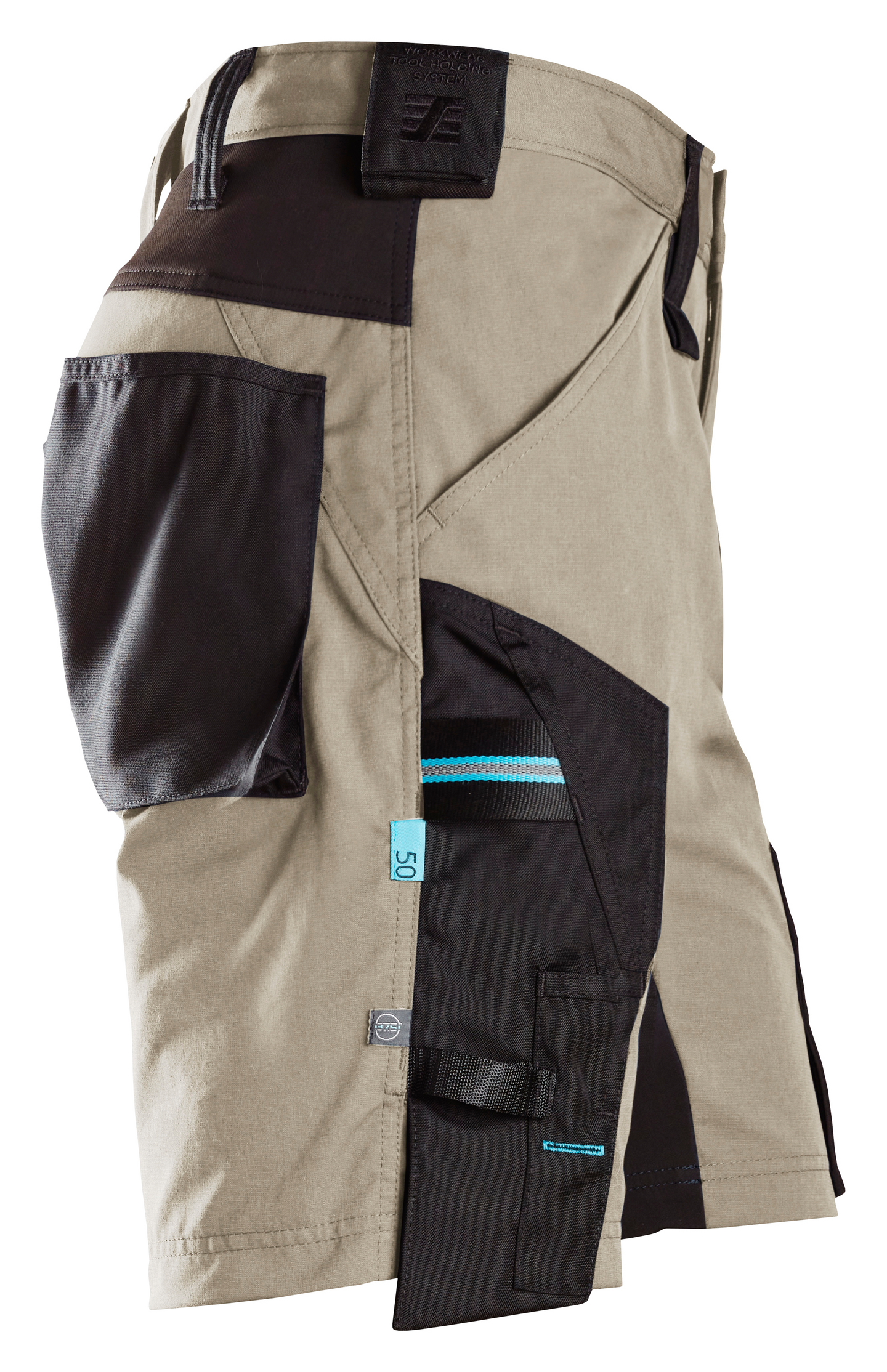 Shortsit Snickers 6112-2004 LiteWork 37.5® khaki/musta