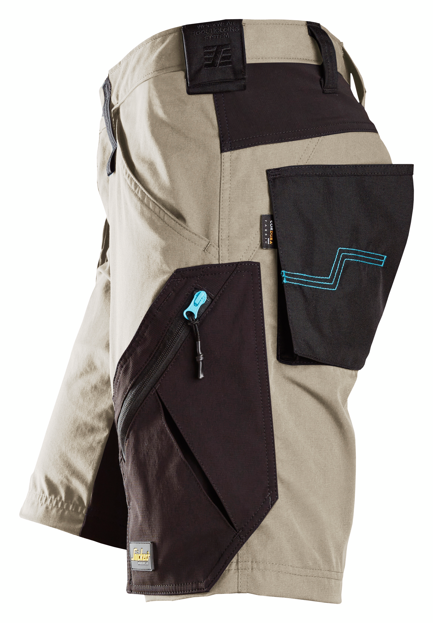 Shortsit Snickers 6112-2004 LiteWork 37.5® khaki/musta