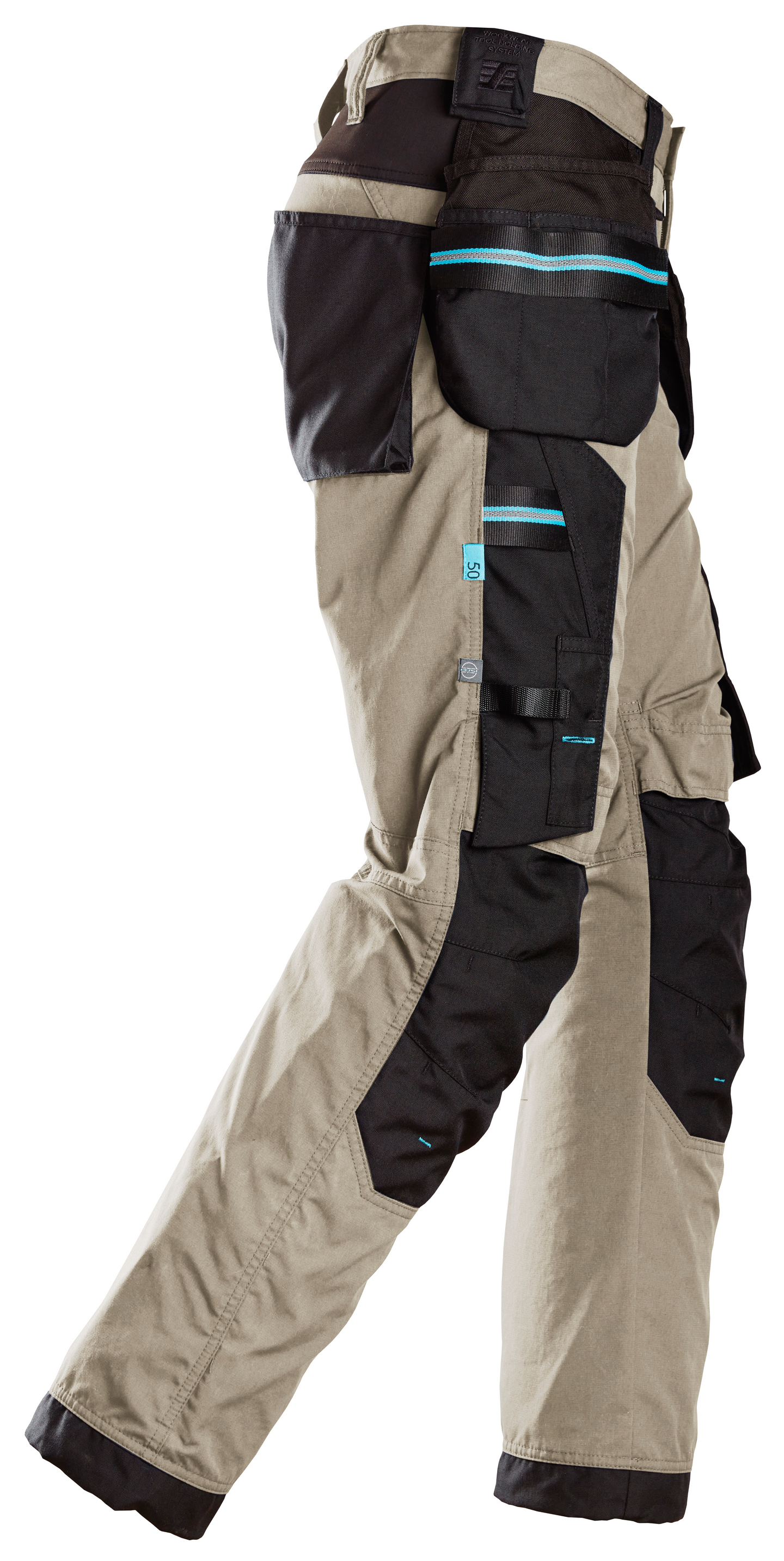 Työhousut Snickers 6210-2004 LiteWork 37.5® riipputaskut khaki/musta