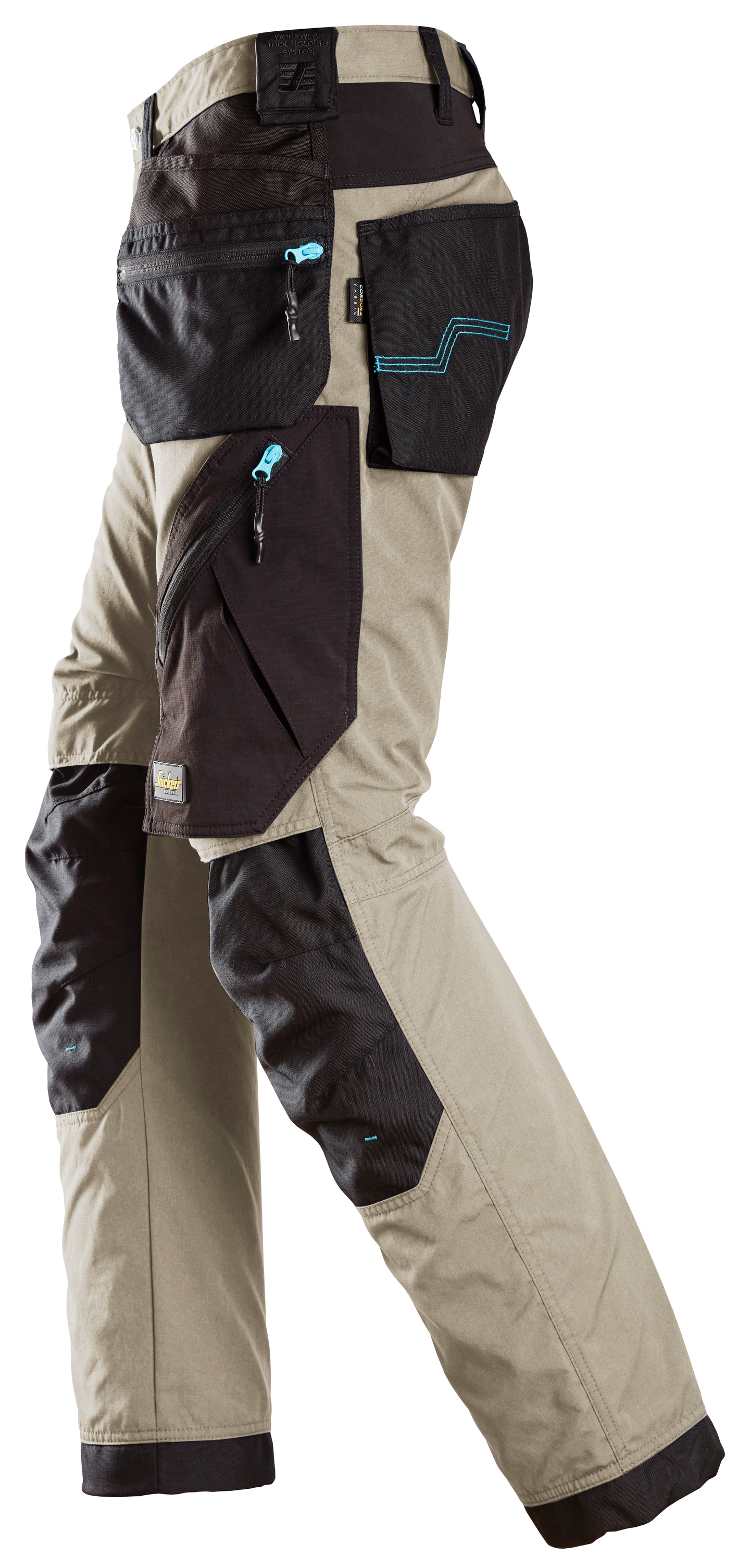 Työhousut Snickers 6210-2004 LiteWork 37.5® riipputaskut khaki/musta