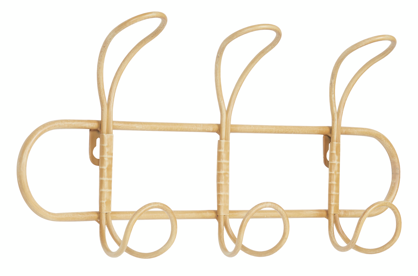 Seinänaulakko Cello Sirius 3 koukkua L35,6xK17,8cm puu