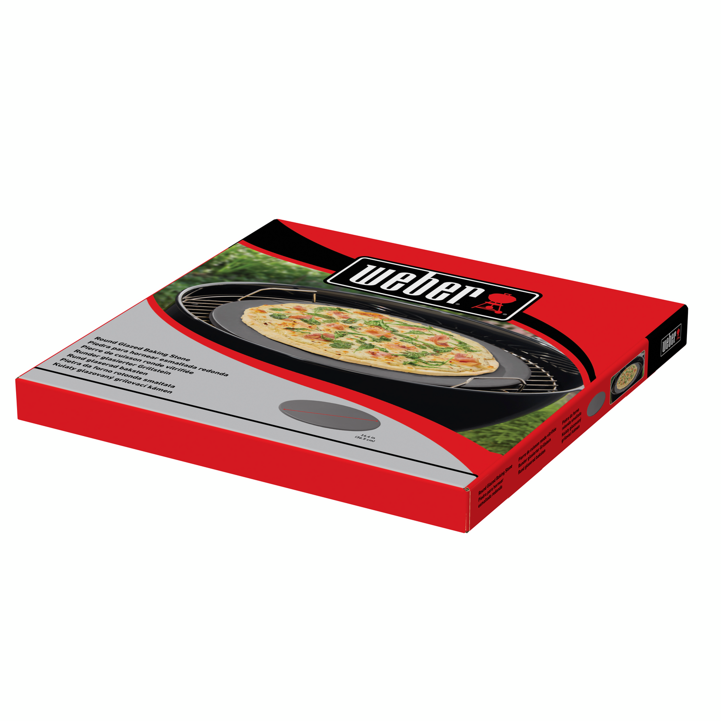 Pizzakivi Weber lasitettu pyöreä 36 cm