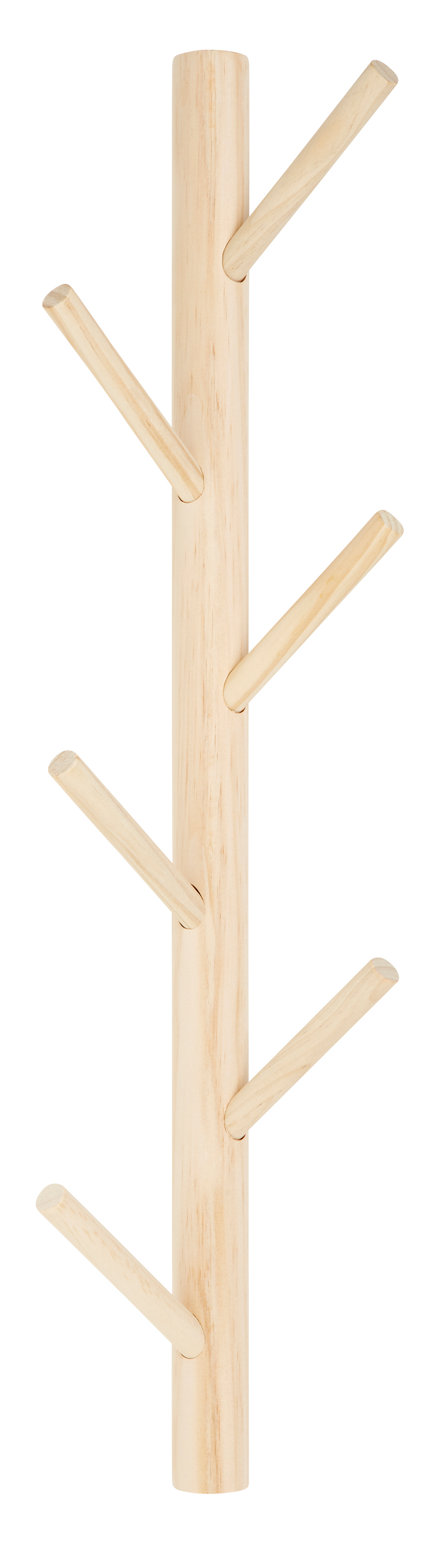 Seinänaulakko Cello 60x15cm 6 koukkua puu