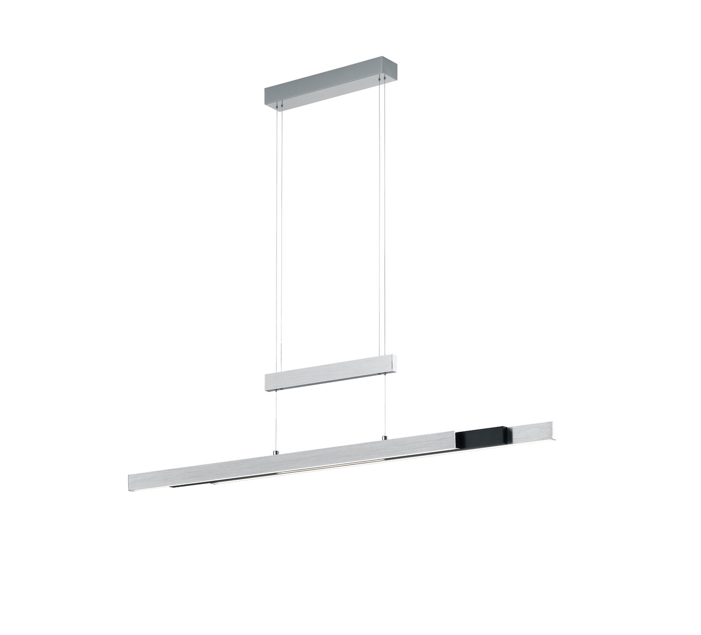 Riippuvalaisin TRIO Trajan led 5300lm harjattu alumiini/mattamusta
