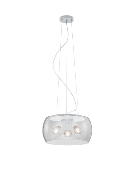 Riippuvalaisin TRIO Valente 3xE27 mattavalkoinen