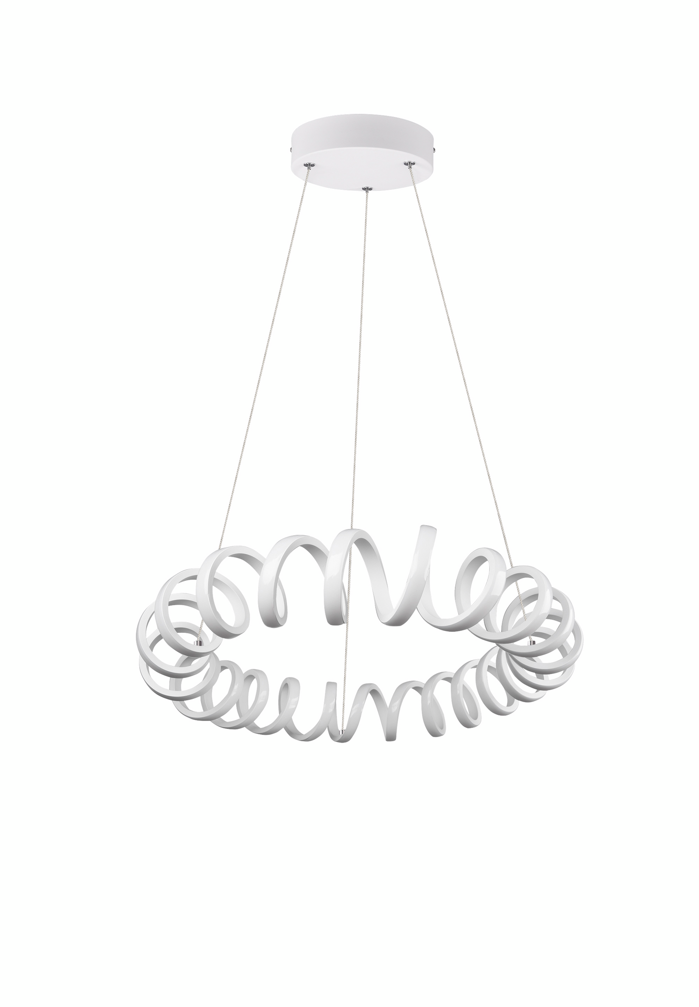 Riippuvalaisin TRIO Curl led 5000lm mattavalkoinen