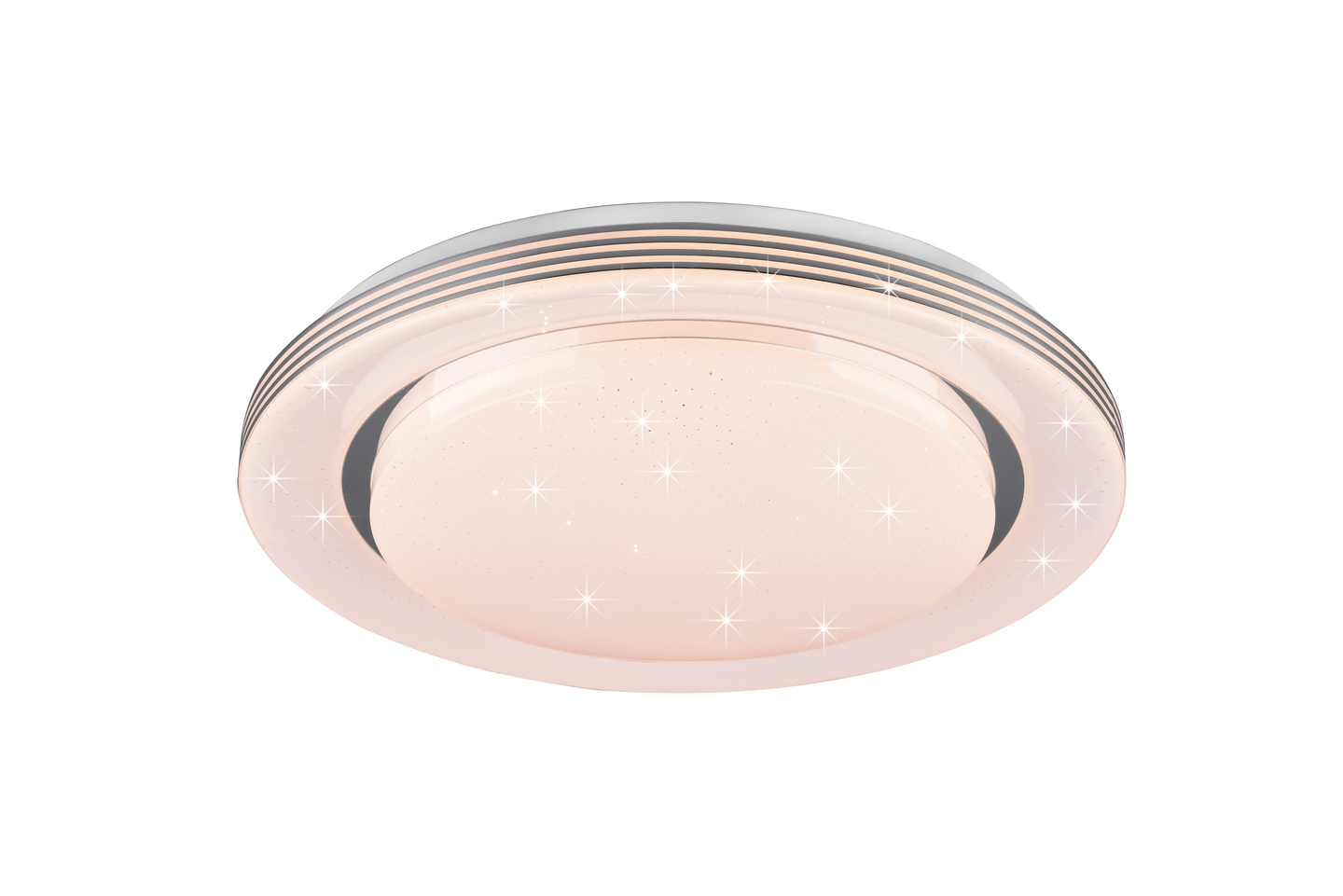 Plafondi TRIO Atria led 58cm valkoinen Starlight