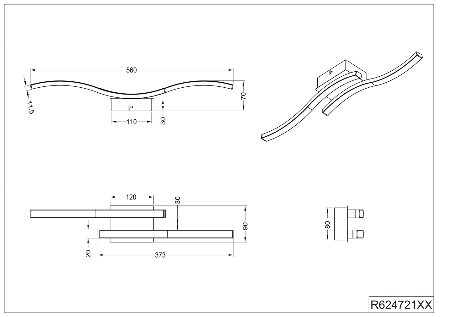 Kattovalaisin TRIO Route led 600lm 2-osainen mattavalkoinen