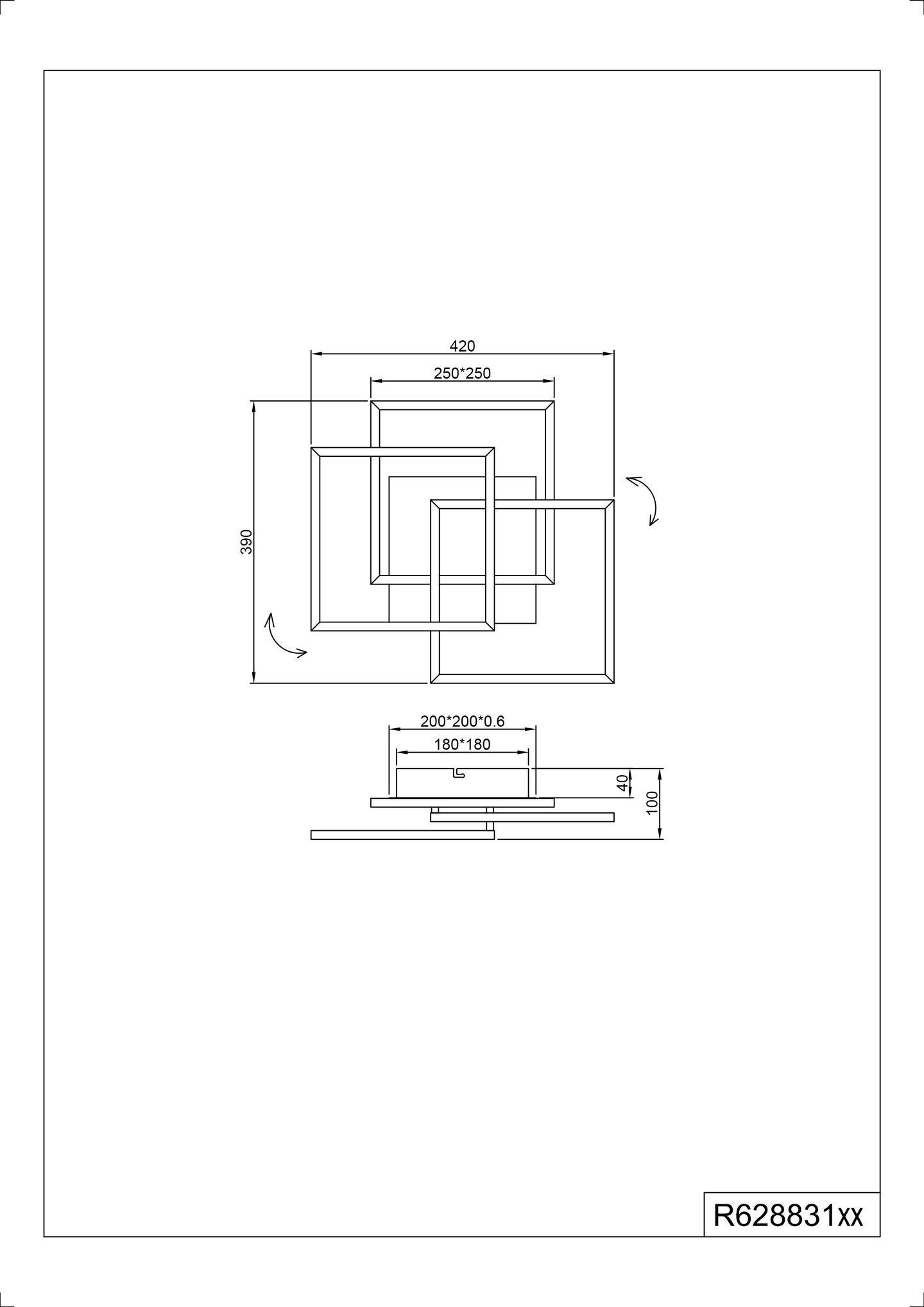 Kattovalaisin TRIO Mobile led 3200lm mattavalkoinen