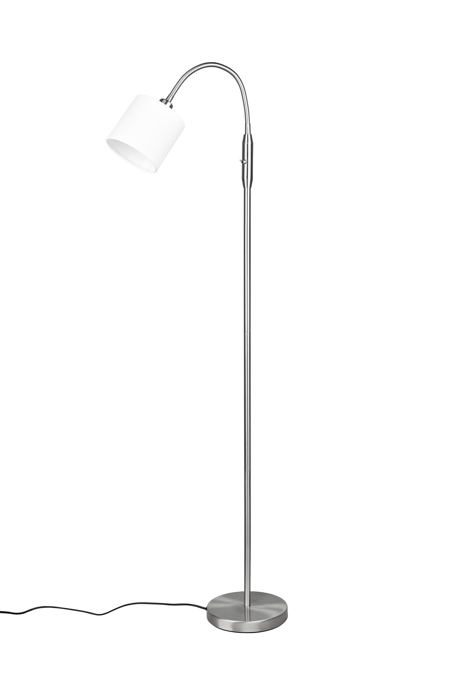 Lattiavalaisin TRIO Tommy E14 1-osainen harjattu teräs/valkoinen