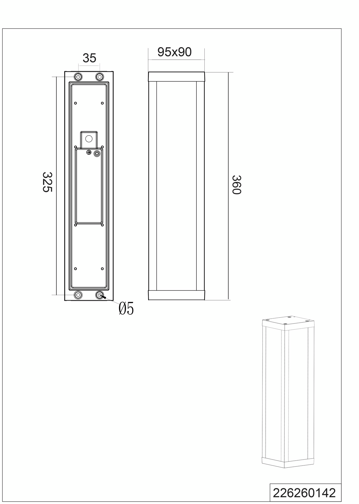 Seinävalaisin TRIO Fuerte led 1300lm 36cm antrasiitti