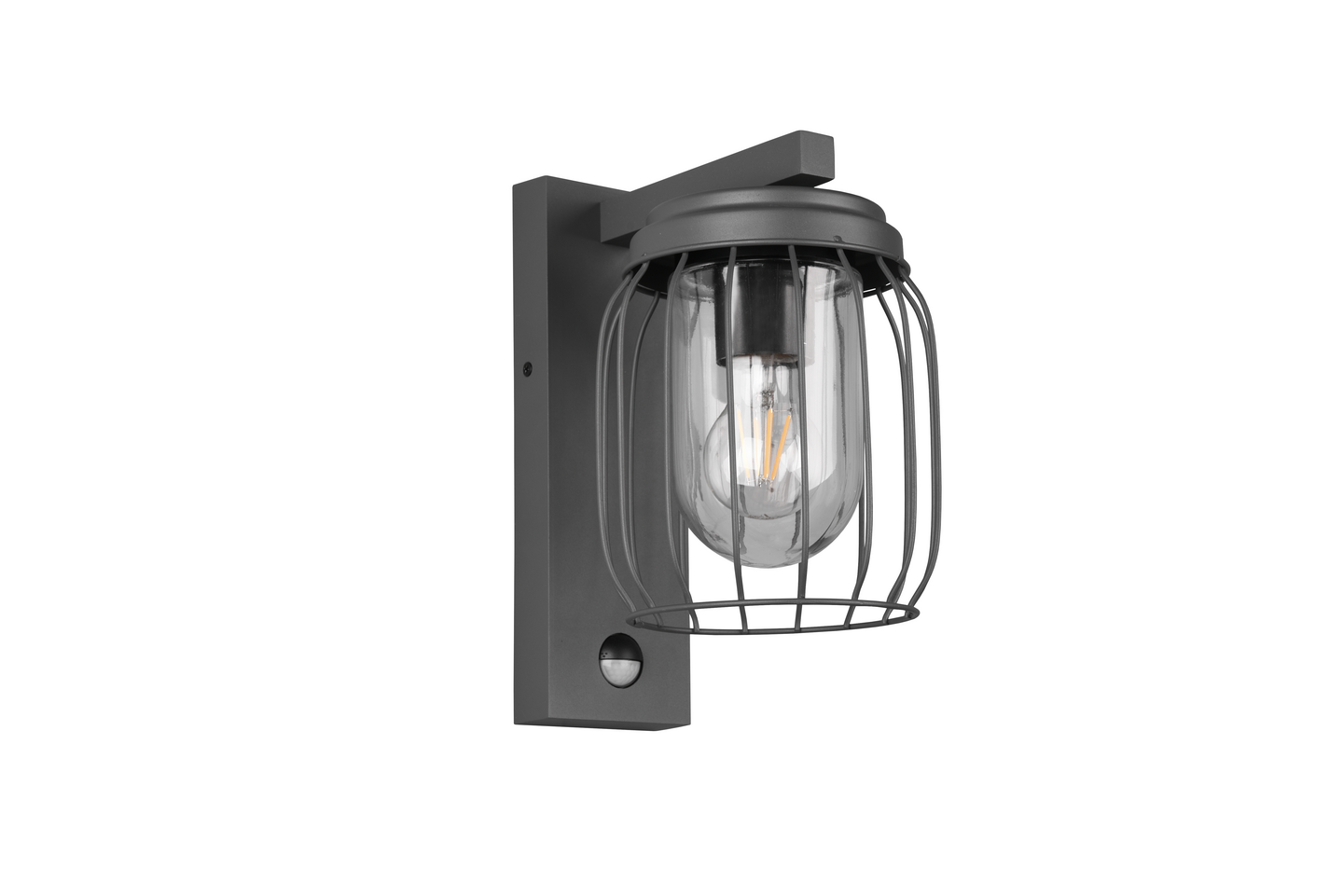 Seinävalaisin TRIO Tuela E27 antrasiitti liiketunnistin