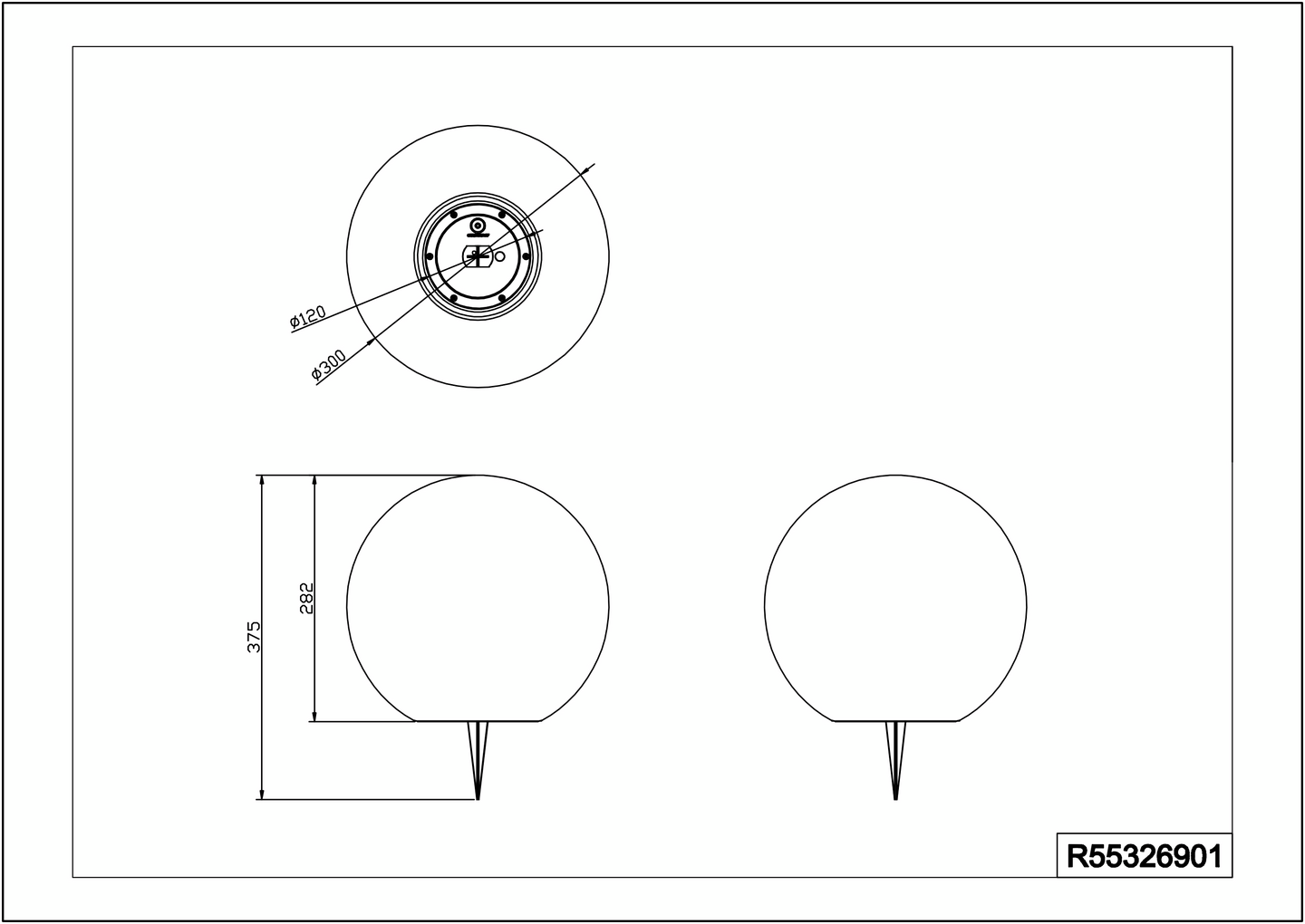 Aurinkokennovalaisin TRIO Melo led 28cm valkoinen RGBW ladattava