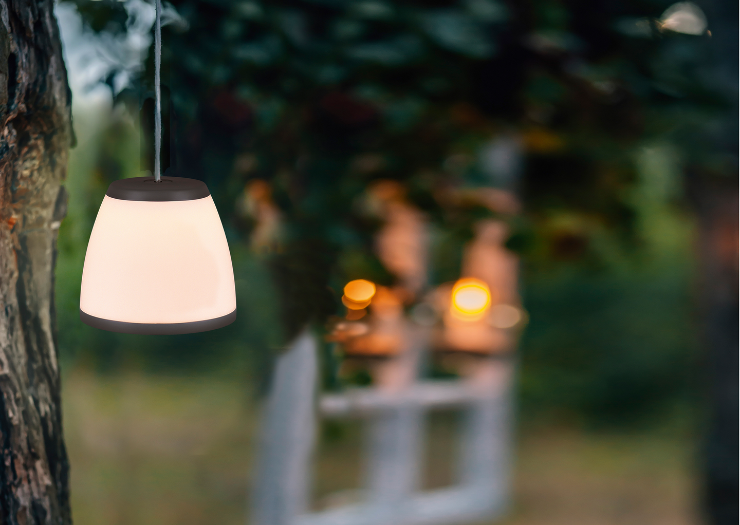 Ulkolattiavalaisin TRIO Domingo led 150lm antrasiitti ladattava