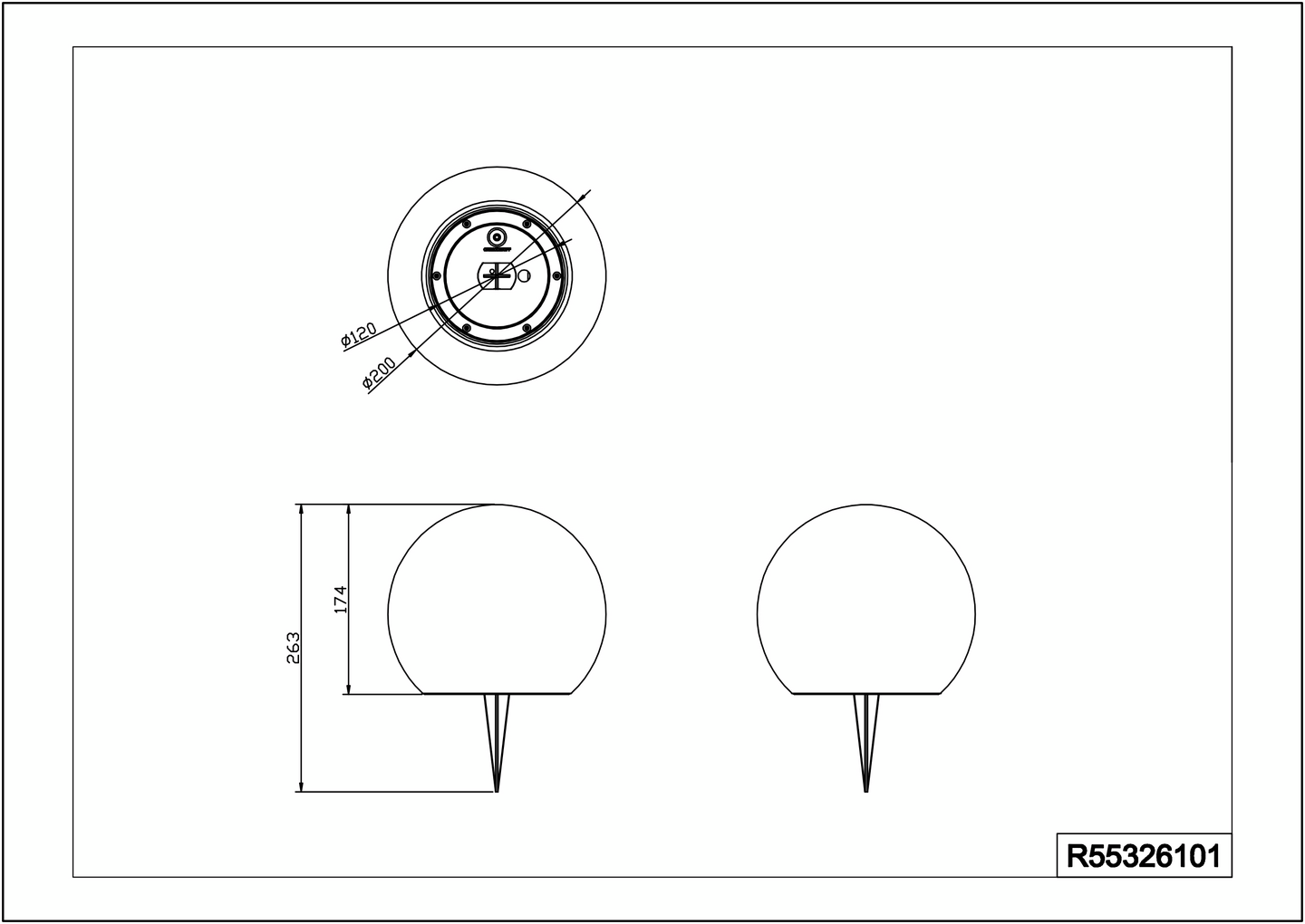 Aurinkokennovalaisin TRIO Melo led 20cm valkoinen RGBW ladattava
