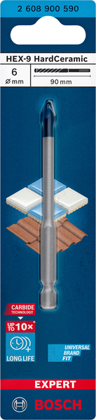 Poranterä Bosch HEX HardCeramic 6x90mm