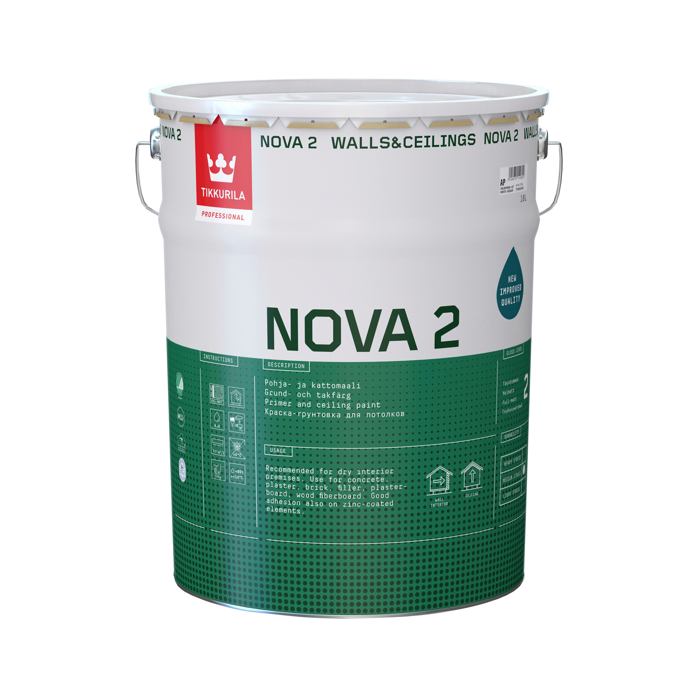 Nova 2 Pohja- ja kattomaali AP täyshimmeä