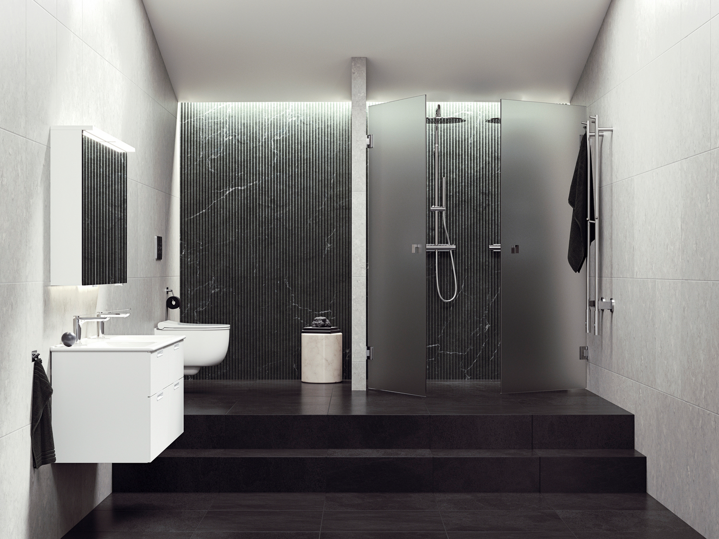 Pesuallas Svedbergs Hav 120x45 kaksoisallas valkoinen