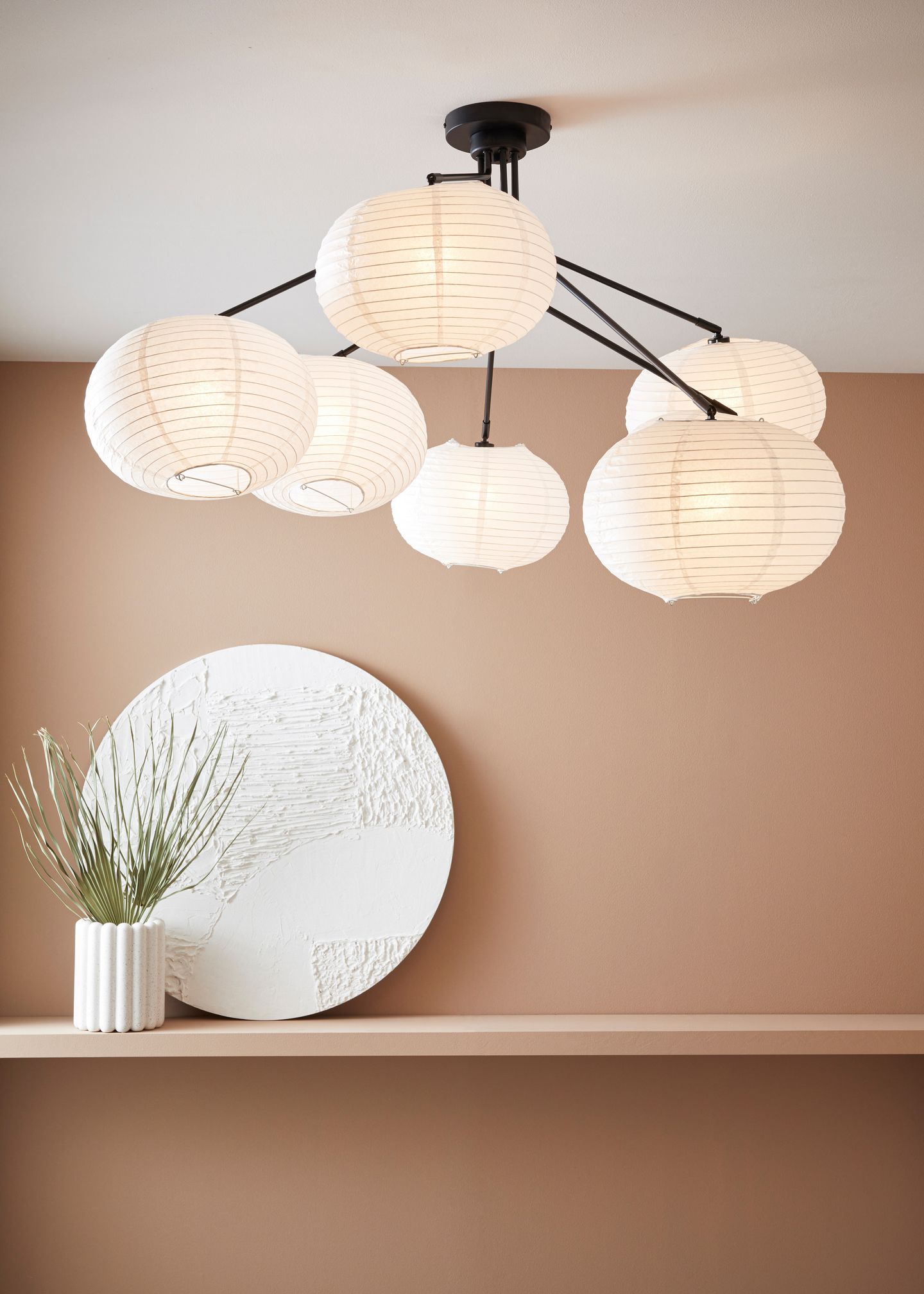 Kattovalaisin Markslöjd Galaxy 7-osainen valkoinen/musta E14