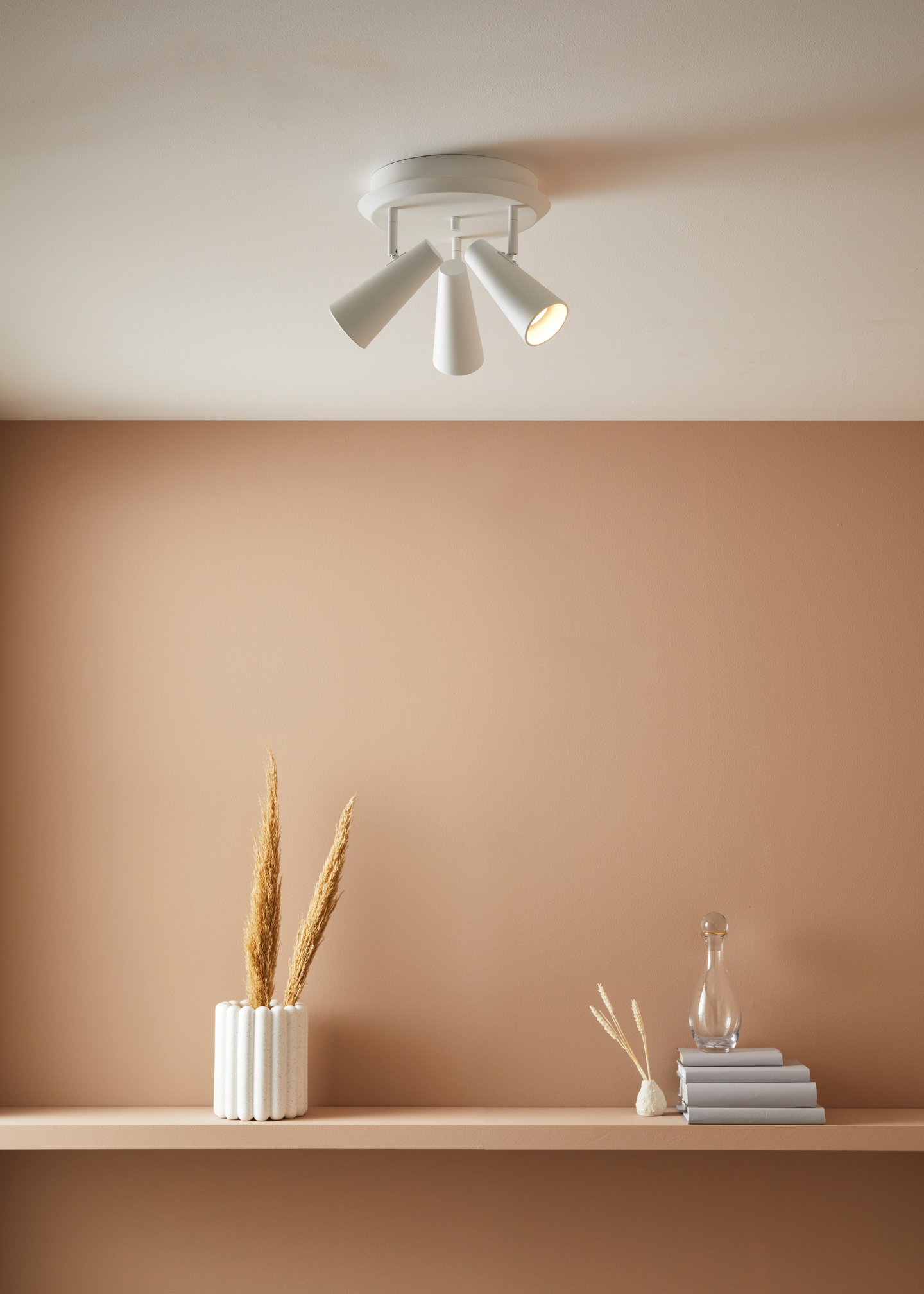 Kattovalaisin Markslöjd Crest valkoinen 3-osainen GU10