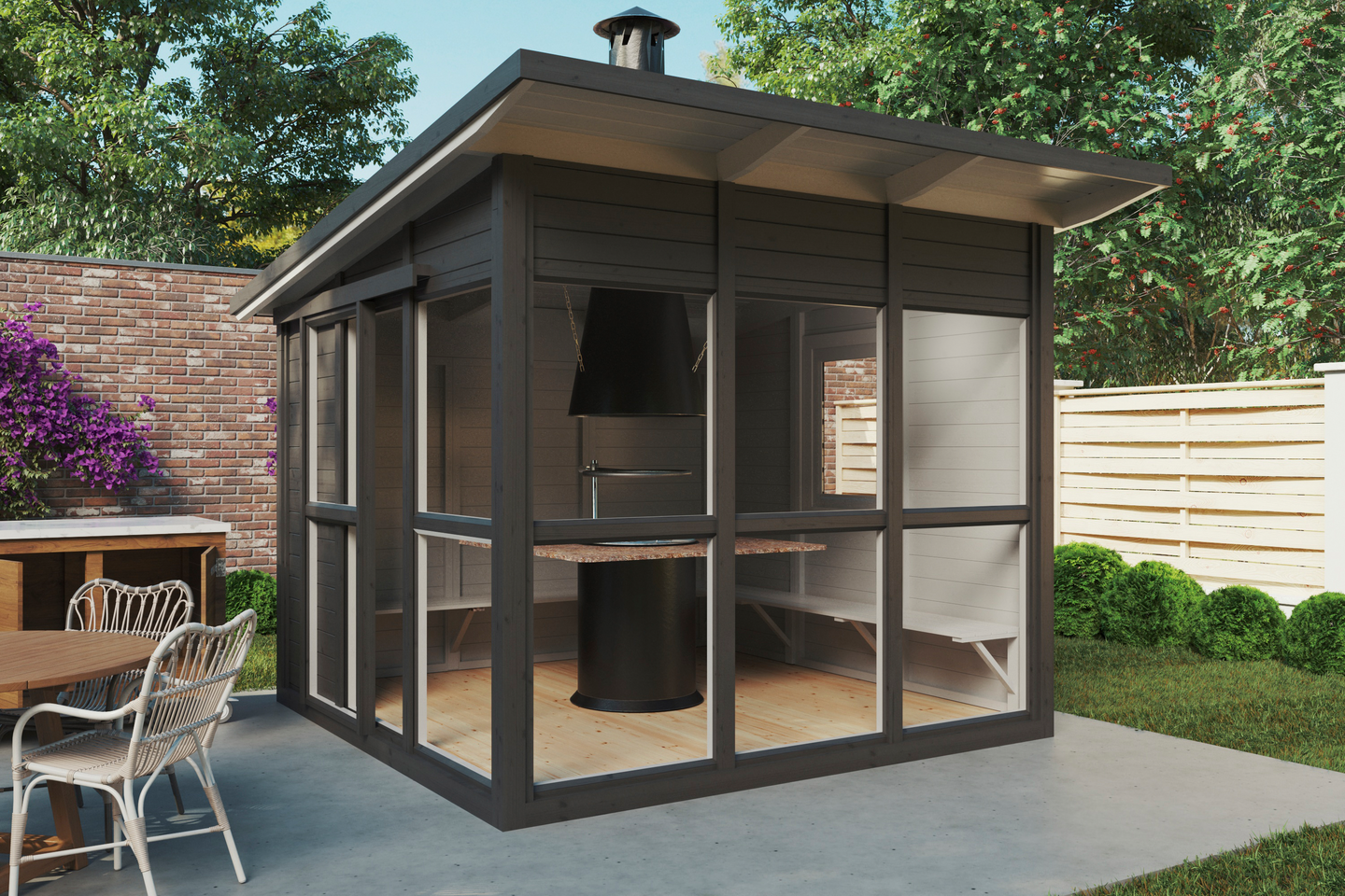 Kesähuone Villa Havouri 270x270cm 7,3m²