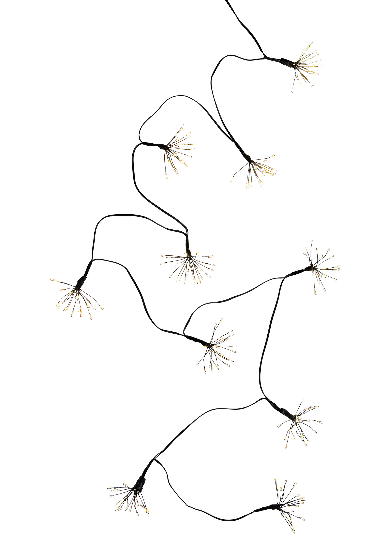 Valosarja Airam Allium 200 lediä musta johto IP44