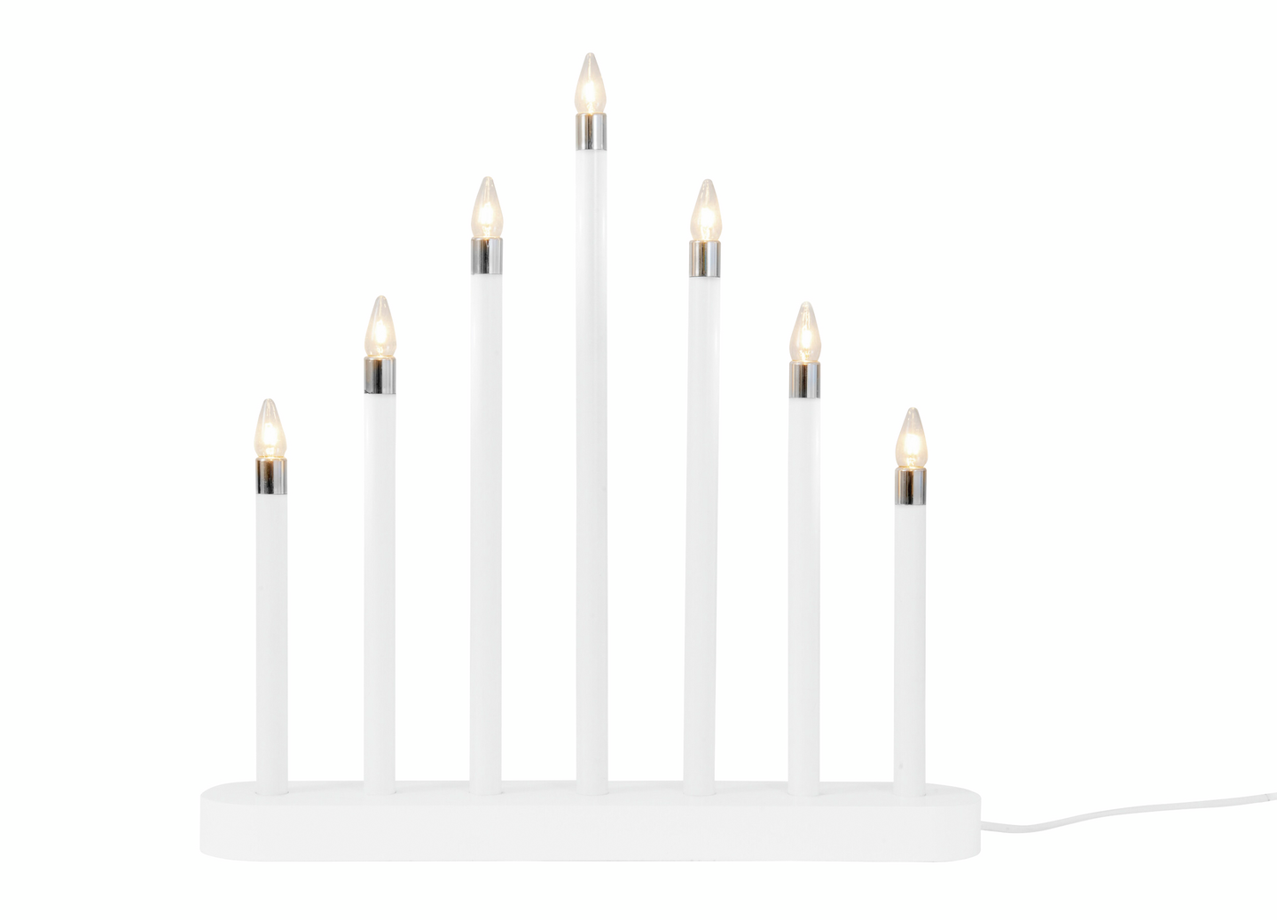 Kynttelikkö Airam Mila 7-osainen valkoinen