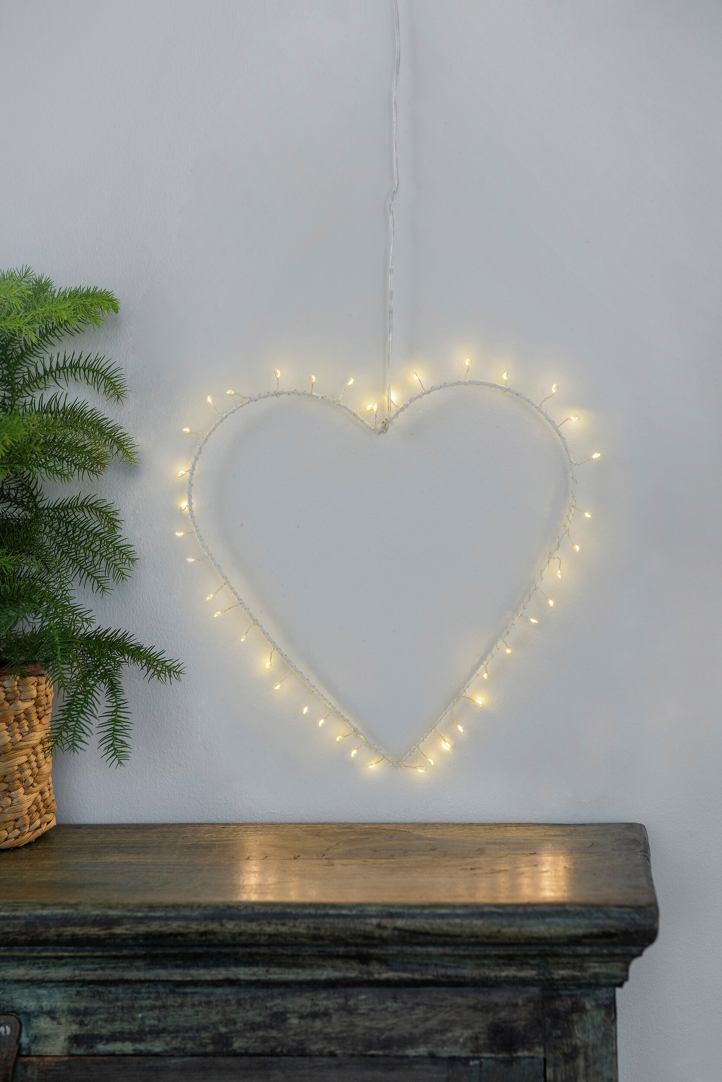 Valokoriste Airam sydän Elisa 40 lediä 35cm IP20