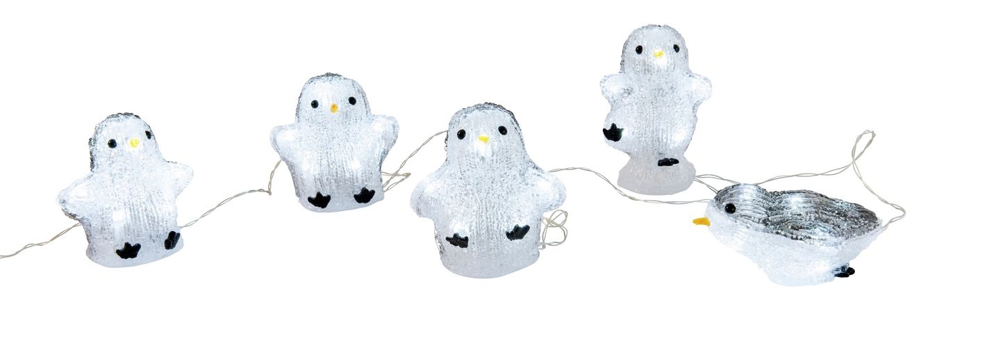 Koristehahmo Airam pingviinit Inga 12cm 5kpl