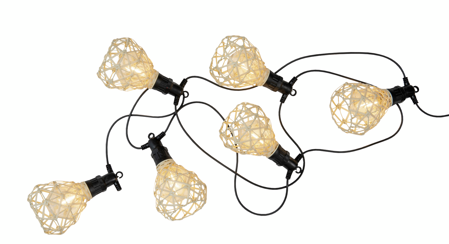 Rottinkilyhdyt Airam Boho led 6kpl IP44