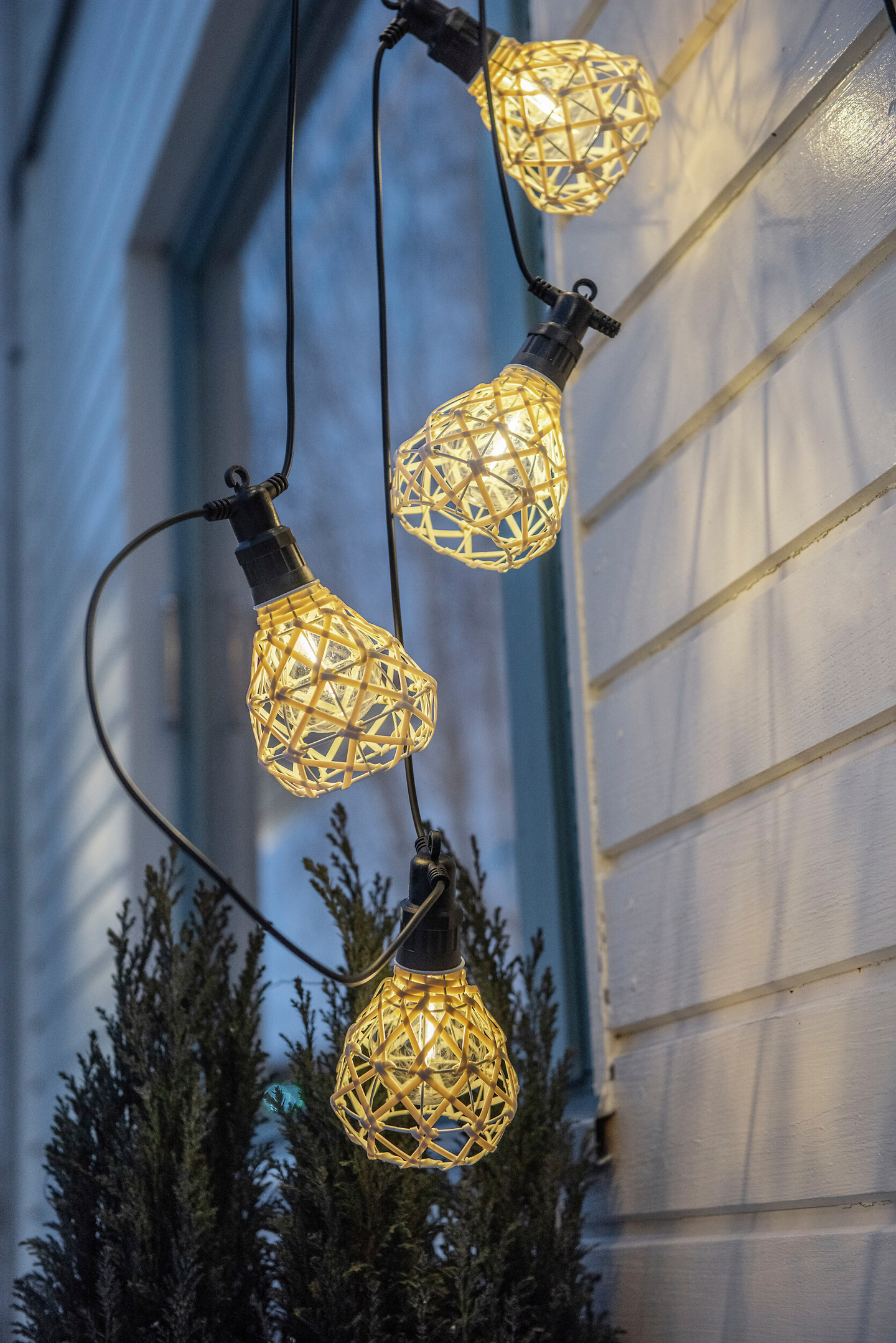 Rottinkilyhdyt Airam Boho led 6kpl IP44