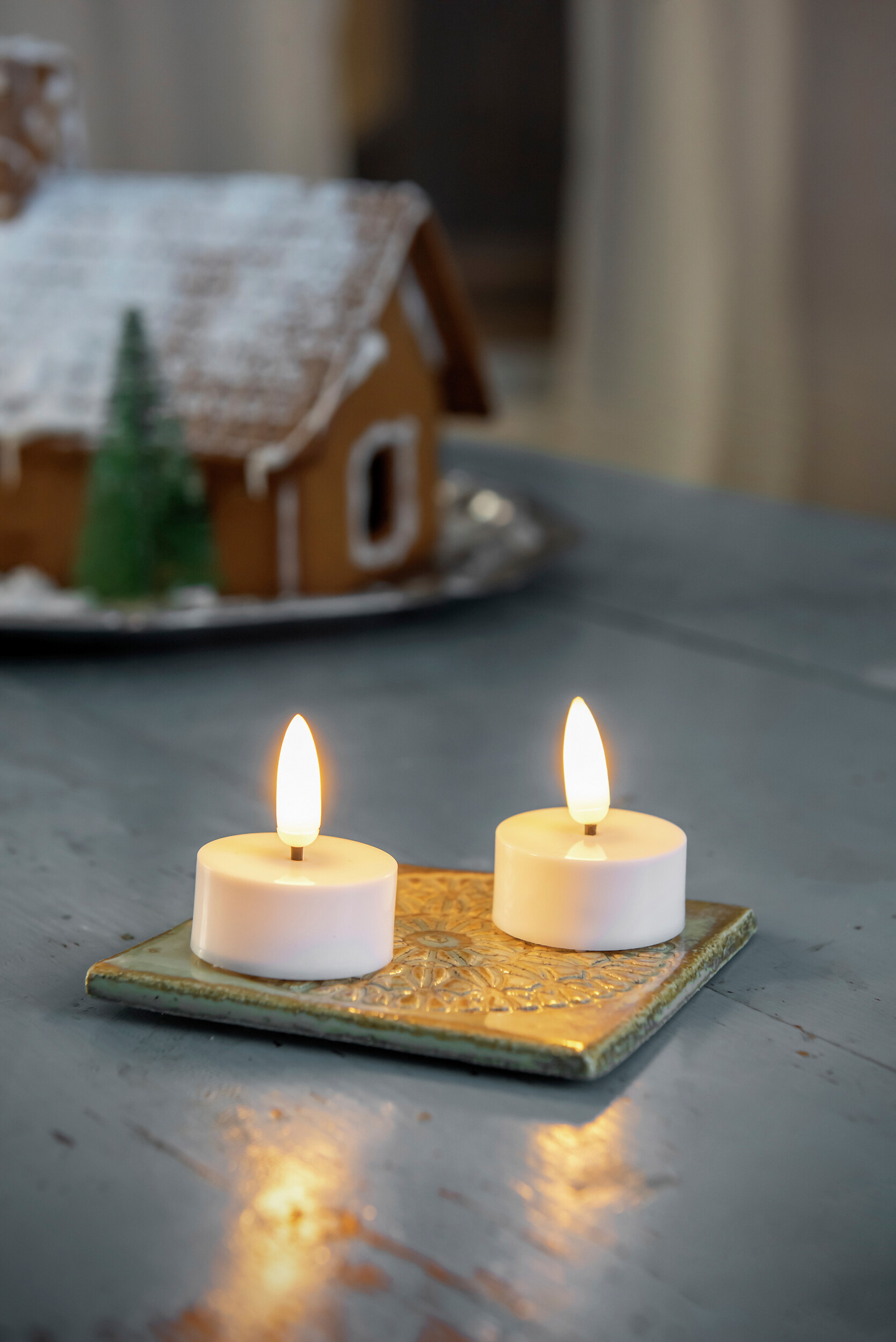 Led-minikynttilä Airam 2kpl sis. ajastin