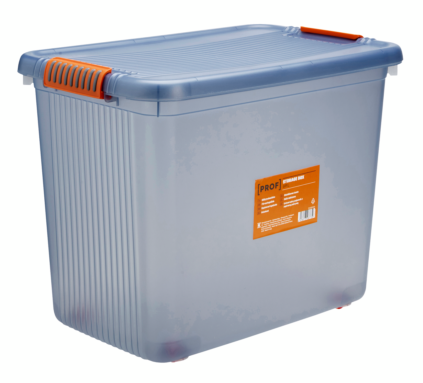 Säilytyslaatikko PROF XL 69l 59x36x45cm pyörillä