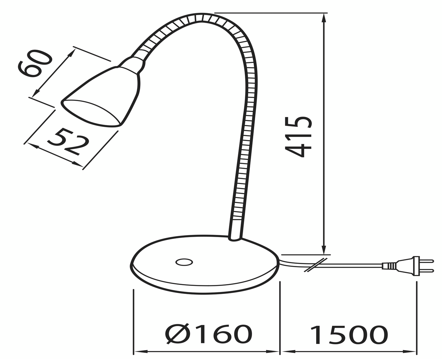 Pöytävalaisin Airam Stella 280lm 3W/830 IP20 valkoinen