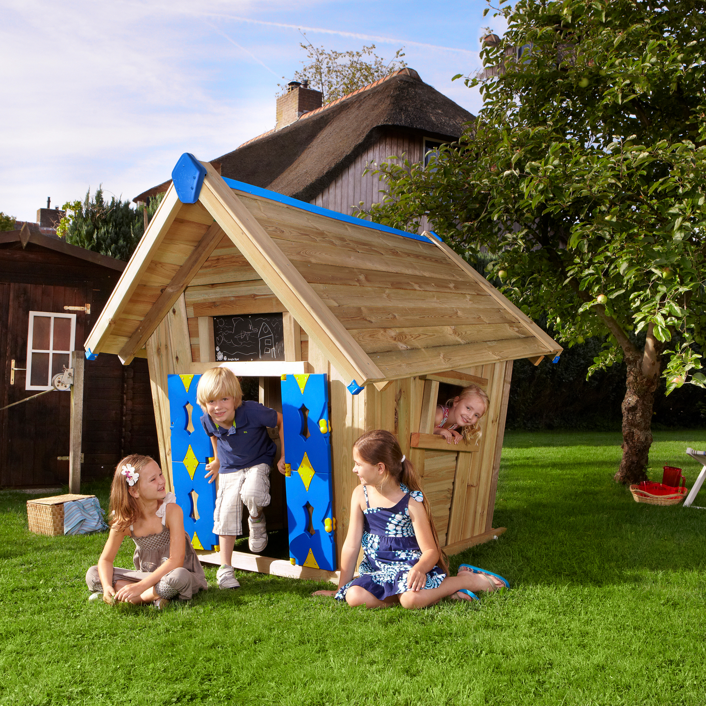 Leikkimökki Jungle Gym Crazy tornilla