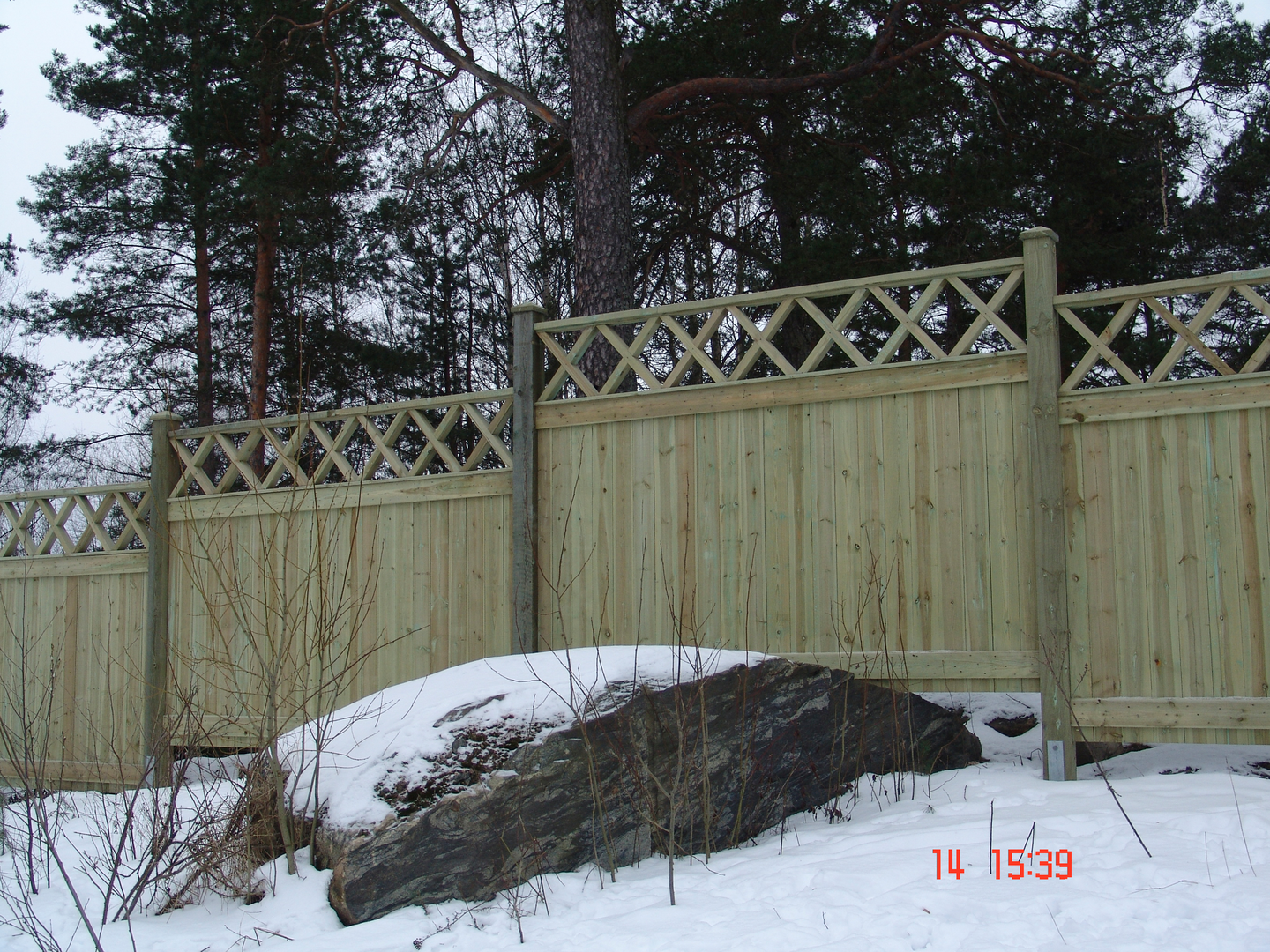 Tukeva-aita aitaelementti Tammiston Puu kestopuu vihreä