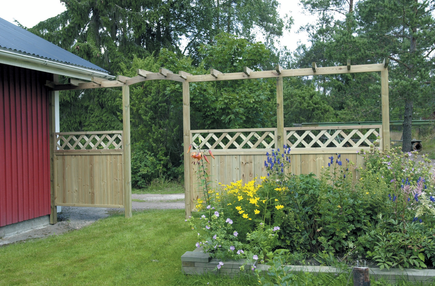 Kaareva orsi Tammiston Puu 1100x43x90mm kestopuu vihreä