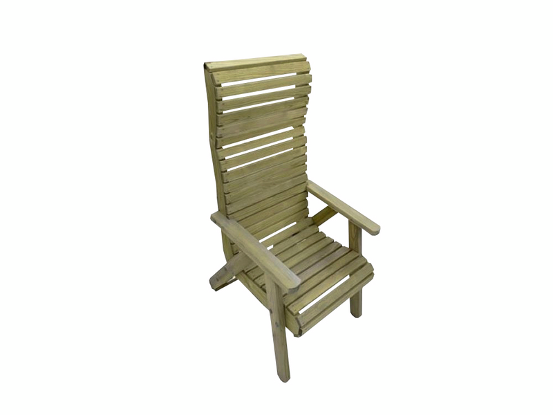 Tuoli Tammiston Puu Elli korkea jatkojaloilla vihreä kestopuu