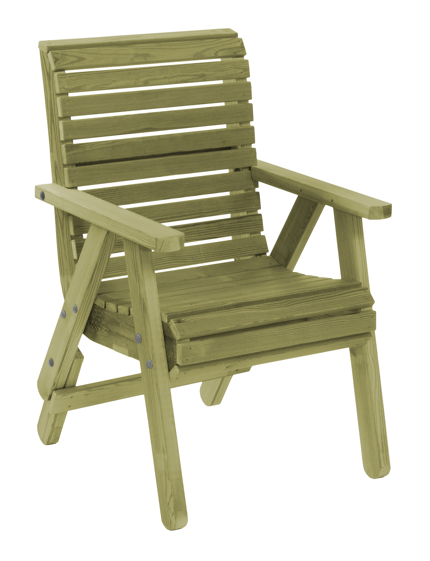 Tuoli Tammiston Puu Elli jatkojaloilla vihreä kestopuu