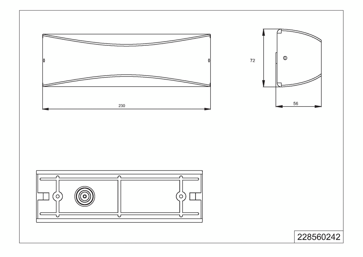 Seinävalaisin TRIO Konda led 850lm antrasiitti