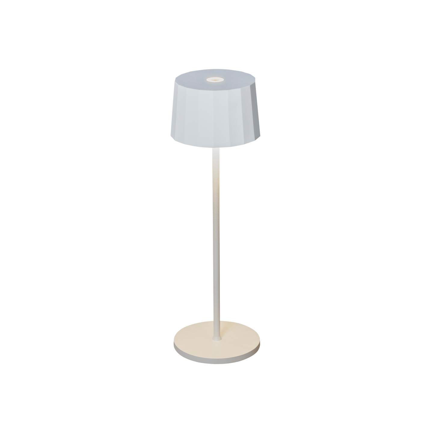 BORDSLAMPA KONSTSMIDE POSITANO VIT USB KO