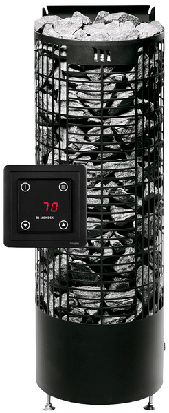 Sähkökiuas Mondex Kalla E2 wifi 6,6kW musta