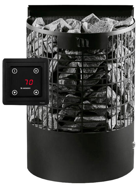 Sähkökiuas Mondex Teno E2 wifi 6,6kW musta