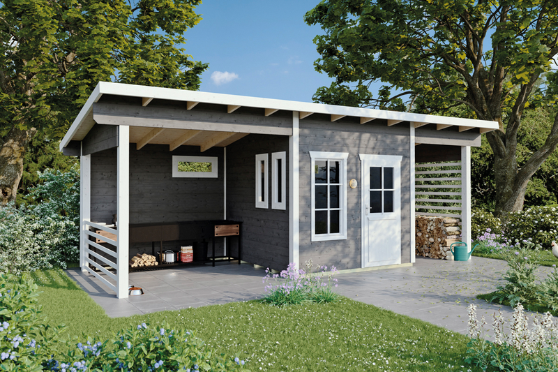 Pihatalo Cello Saltvik 17,2m² tuplakatoksella