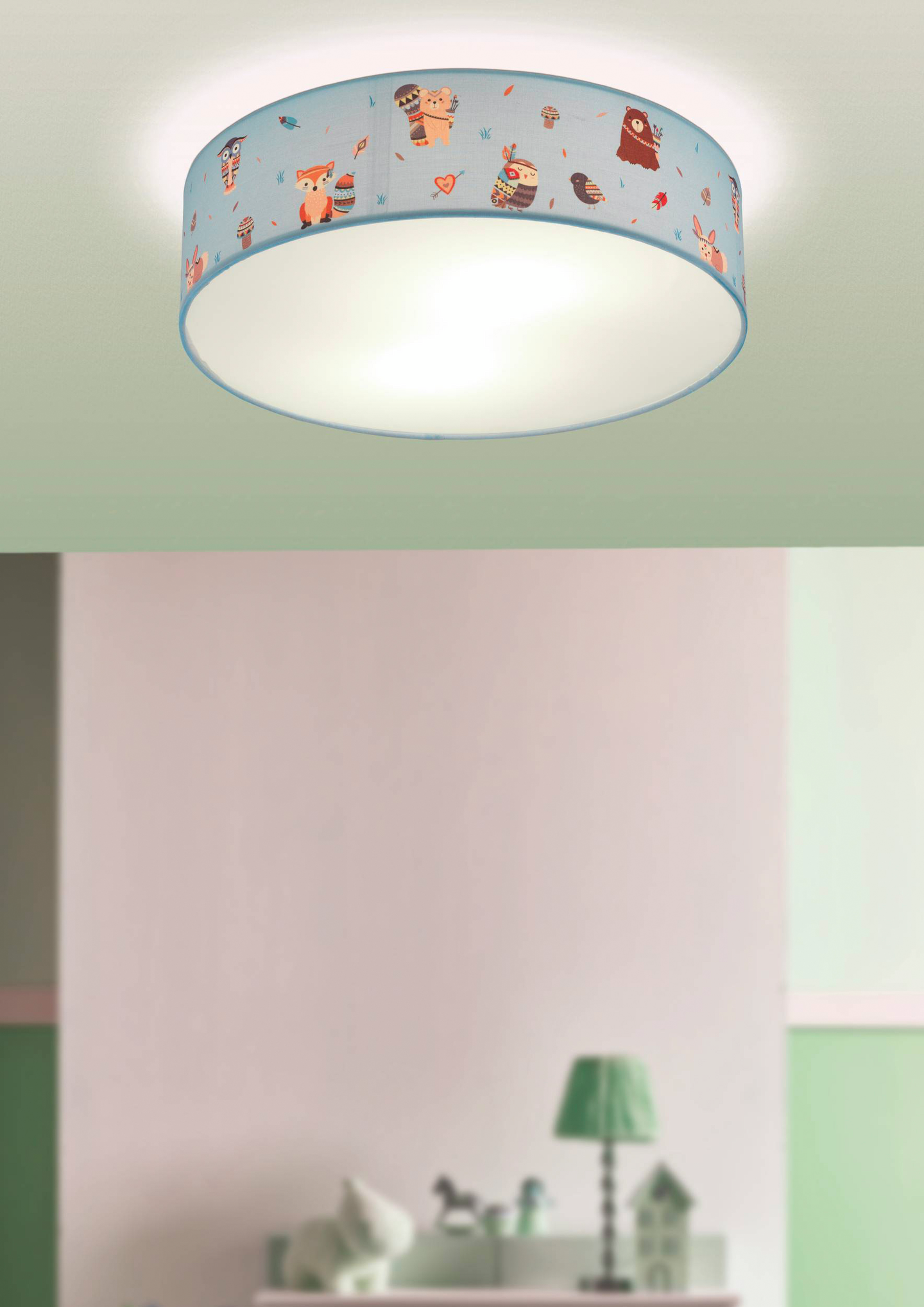 Kattovalaisin EGLO Ruffo E27 40W Monivärinen