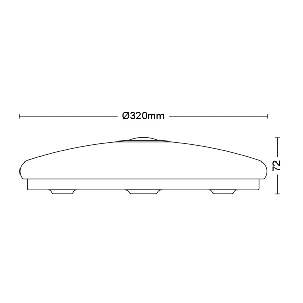 Kattovalaisin Philips Mauve liiketunnistimella 16W 2700K valkoinen