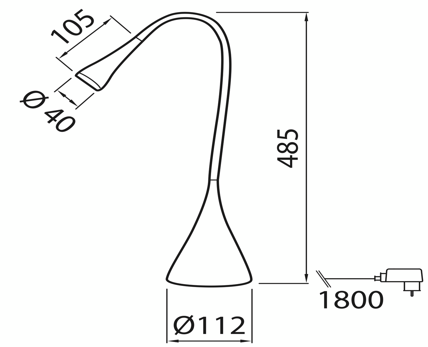 Pöytävalaisin Airam Gisela 260lm 3,5W/830 himmennettävä valkoinen