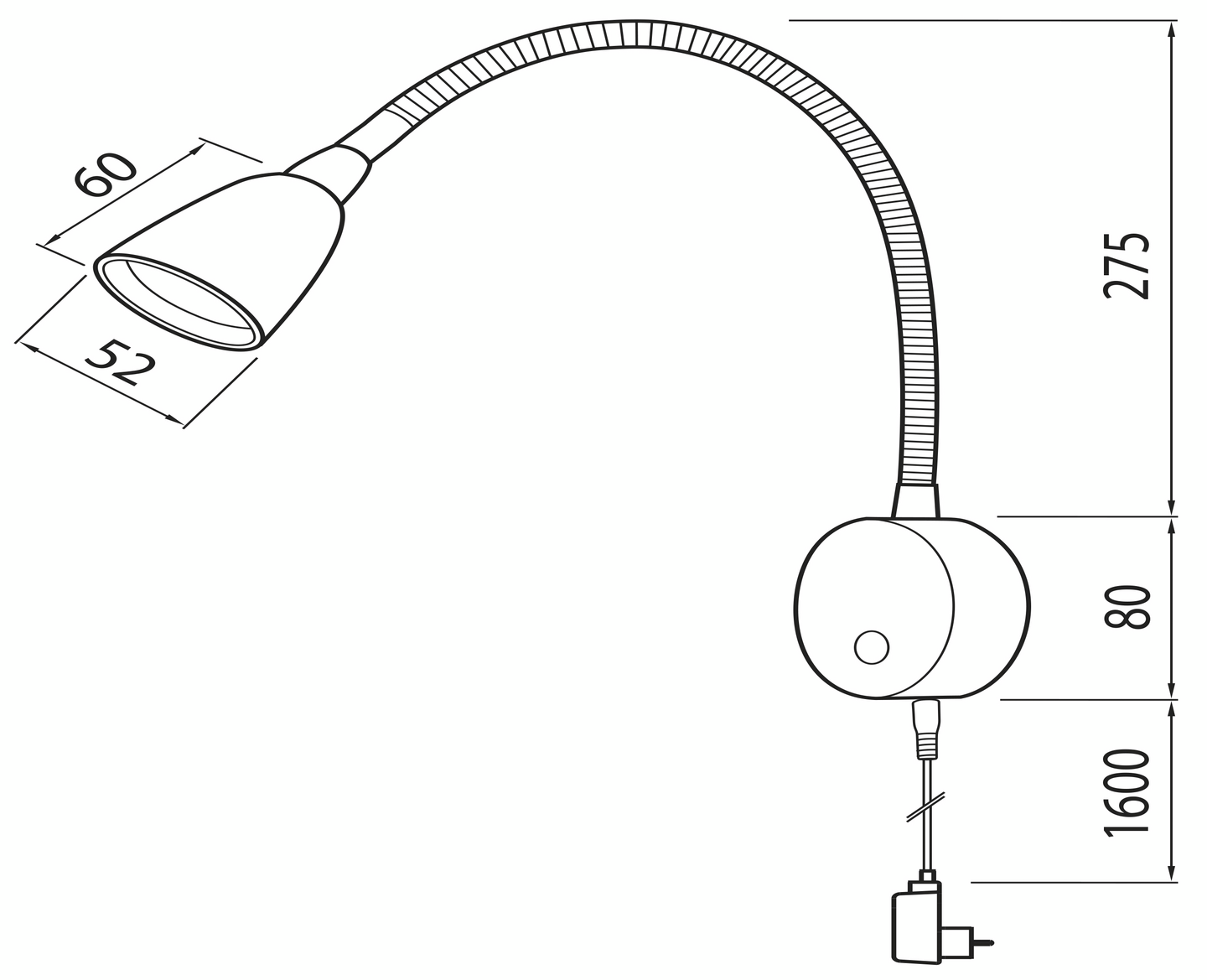 Seinävalaisin Airam Stella 280lm 3W/830 IP20 valkoinen
