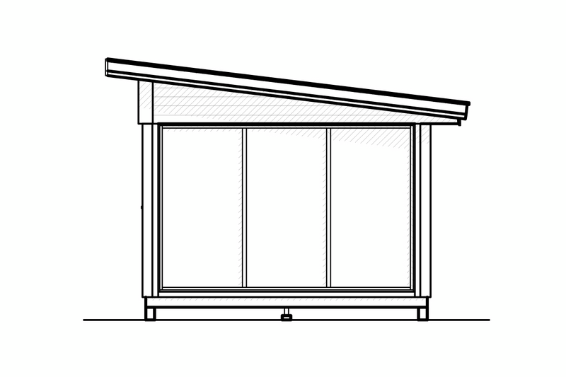 ATTEFALLSHUS JENNA MODUL 18,4 FU SKJUTPA