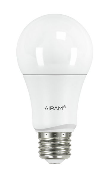 Led-vakiolamppu Airam A60 radar 827 1055lm E27 opaali